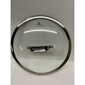 Belgique 10 1/2” Vented Glass/Stainless Steel Pot/ Pan Replacement Lid Preowned